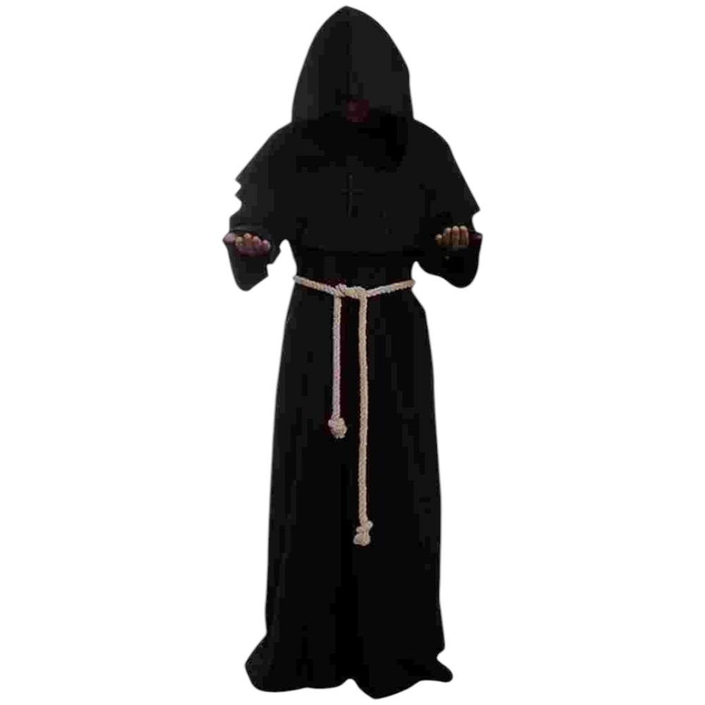 Halloween Black  Hooded Halloween Cloak NWT